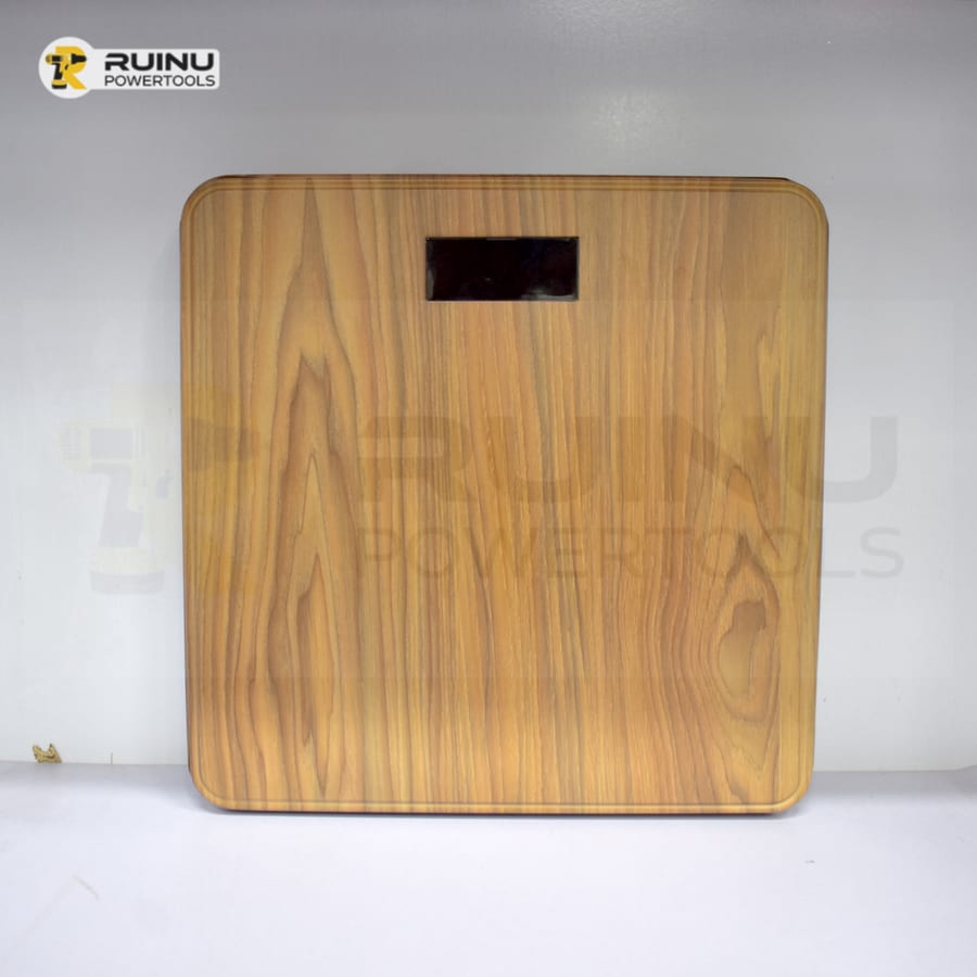 Wood-Pattern Digital Bathroom Scale