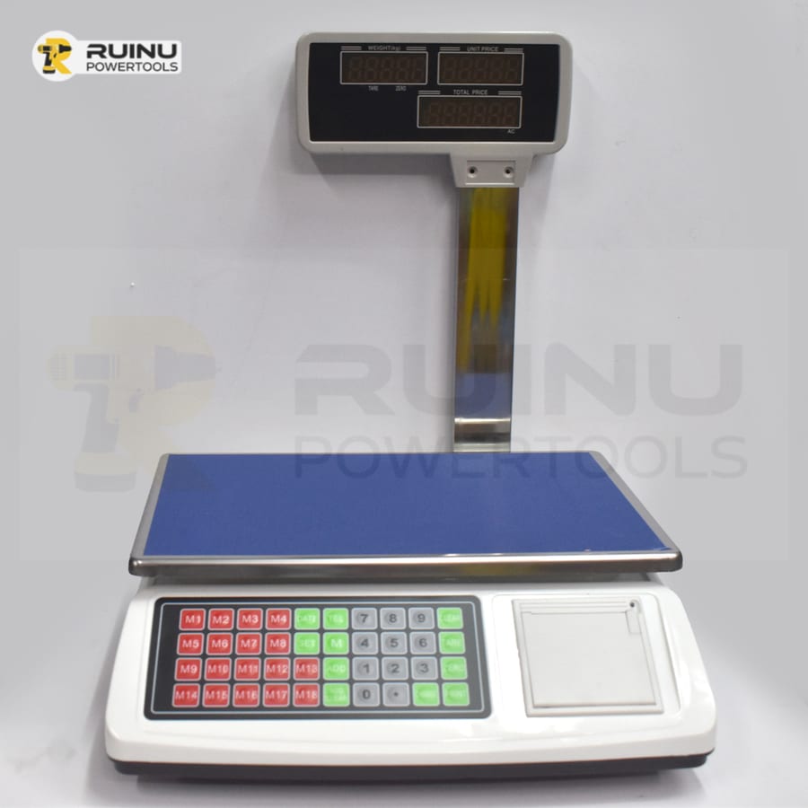 Price-Computing Platform Scale with Pole Display