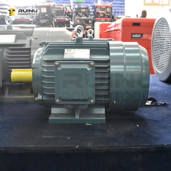 Three-Phase Electric Motor (Green)