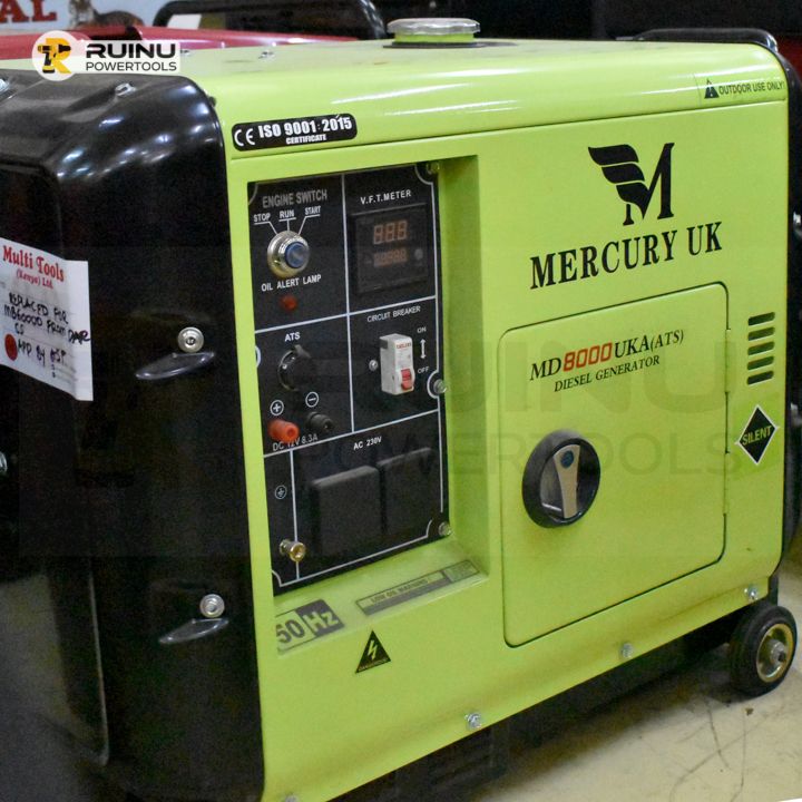 Mercury UK MD8000UKA Silent Diesel Generator, Generators & Engines