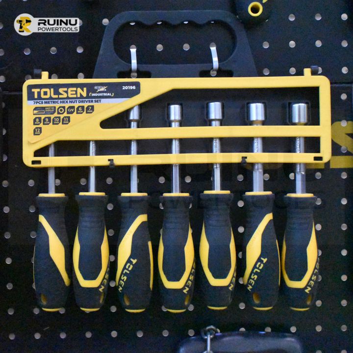 Tolsen 7pc Metric Hex Nut Driver Set, Hand Tools & Tool Kits