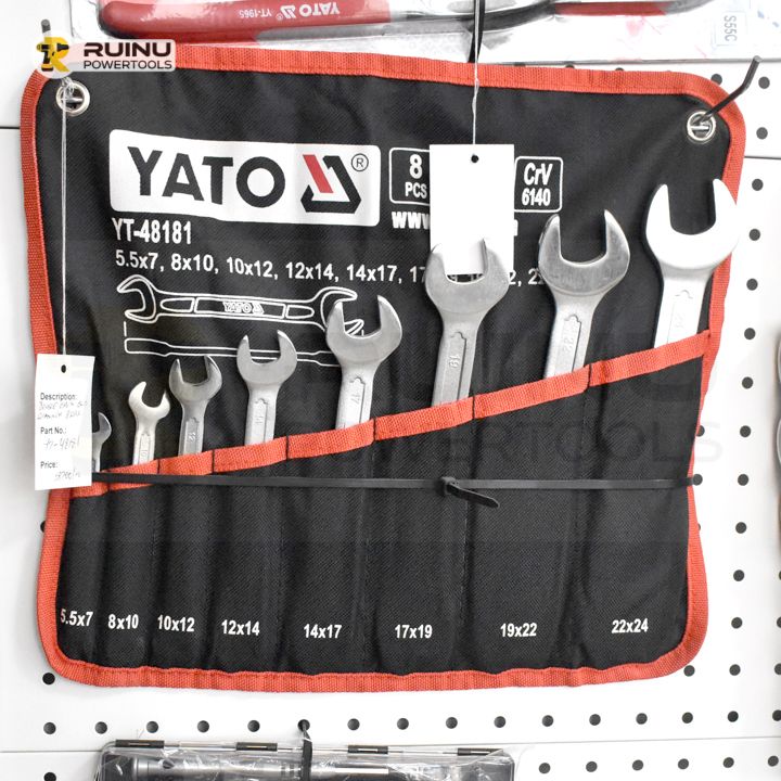 YATO YT-48181 8pc Combination Spanner Set, Hand Tools & Tool Kits